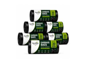 Garbage Bags Medium Size 19x21 Inches 180 Bags (6 Rolls) Heavy Duty Dustbin Bags Leak Resistant Trash Bags for Kitchen Bathroom Office