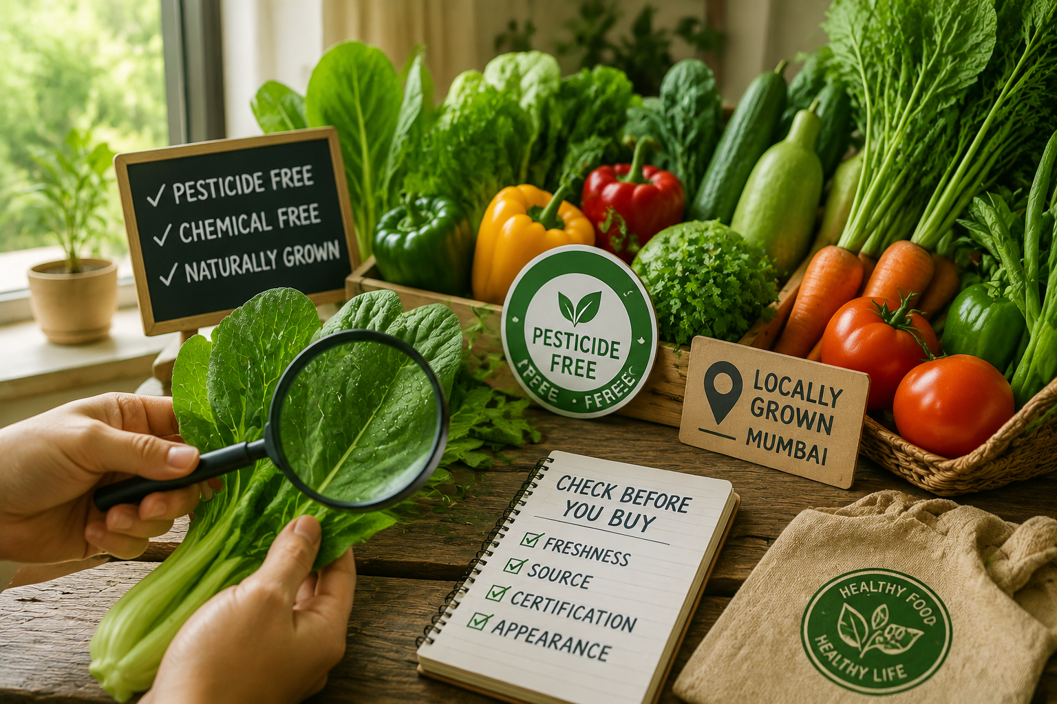 Get Pesticide Free Vegetables Near Me in Mumbai: How to Verify Before You Buy