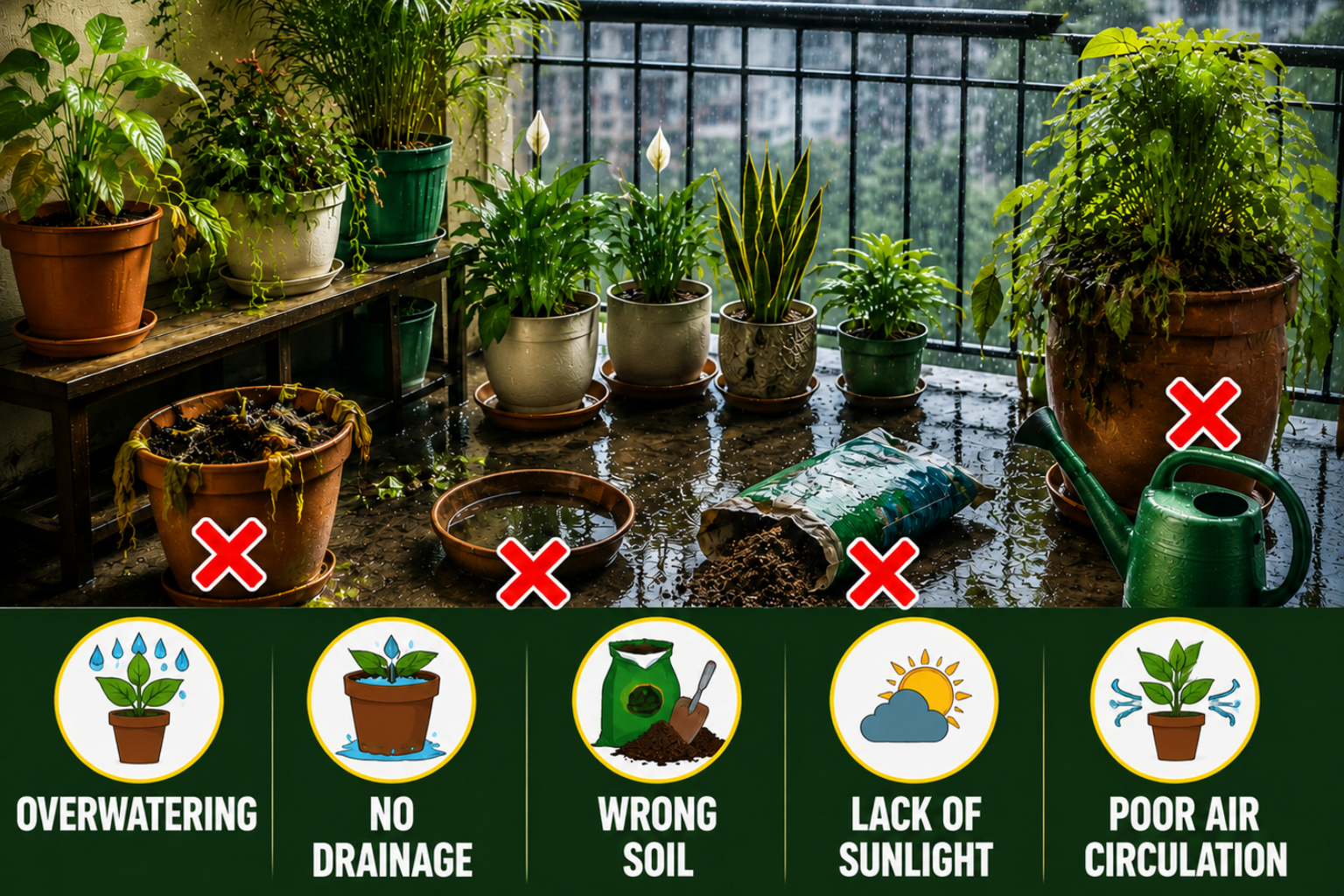 Monsoon Gardening Mistakes India To Be Avoided