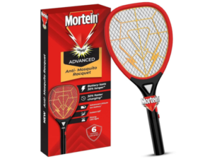 Mortein Advanced Anti-Mosquito Racquet Mosquito Bat Electric Fly Swatter Mosquito Killer Racket Bat to Hit Mosquito, Multicolor