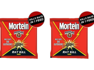 Mortein PowerGard Rat Kill Cake - 100g Kills Rats Outdoors in One Feed Effective Against All Types of Rats Effective Rat Killer for Home, Car & Outdoors Kills Rat, Mouse and Rodents (Pack of 2)