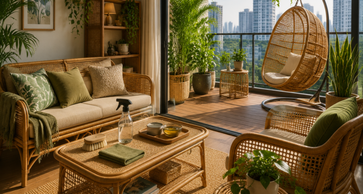 Cane Furniture Maintenance – Easy Tips For Balcony Cane Furniture And Home Cane Furniture