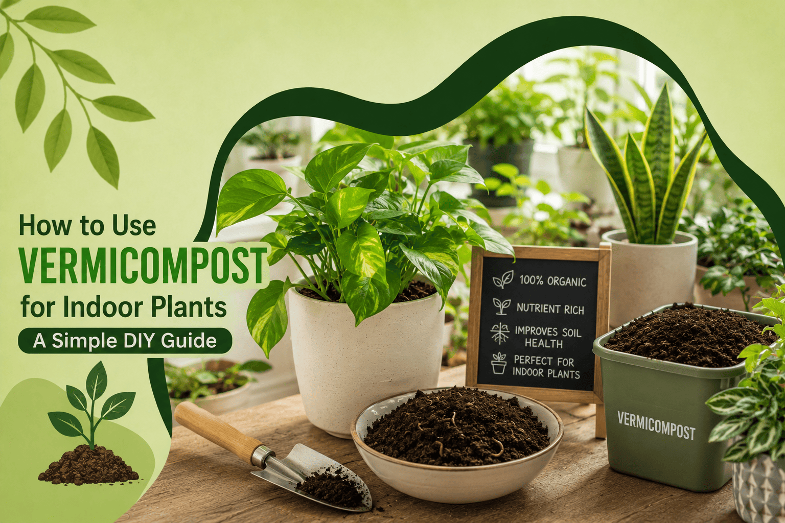 How To Use Vermicompost For Indoor Plants – A Simple DIY Guide How To Use Vermicompost For Indoor Plants – A Simple DIY Guide
