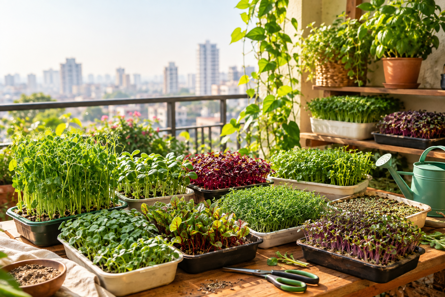 15 Best Microgreens To Grow At Home In Your Balcony : A DIY guide