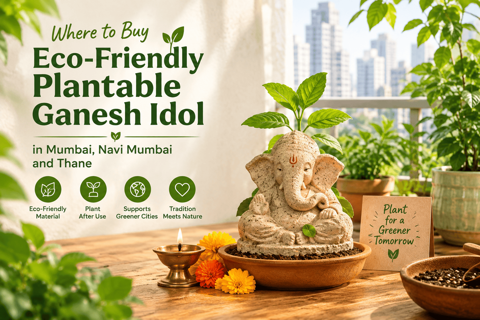 Where To Buy Eco Friendly Plantable Ganesh Idol In Mumbai, Navi Mumbai And Thane ? Where To Buy Eco Friendly Plantable Ganesh Idol In Mumbai, Navi Mumbai And Thane ?