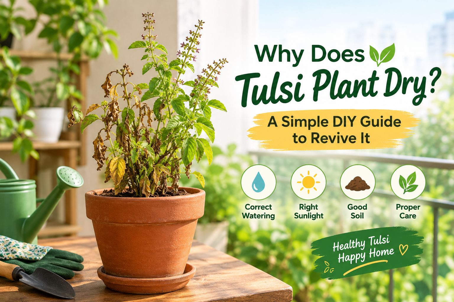 Why Does Tulsi Plant Dry: A Simple DIY Guide To Revive It Why Does Tulsi Plant Dry: A Simple DIY Guide To Revive It